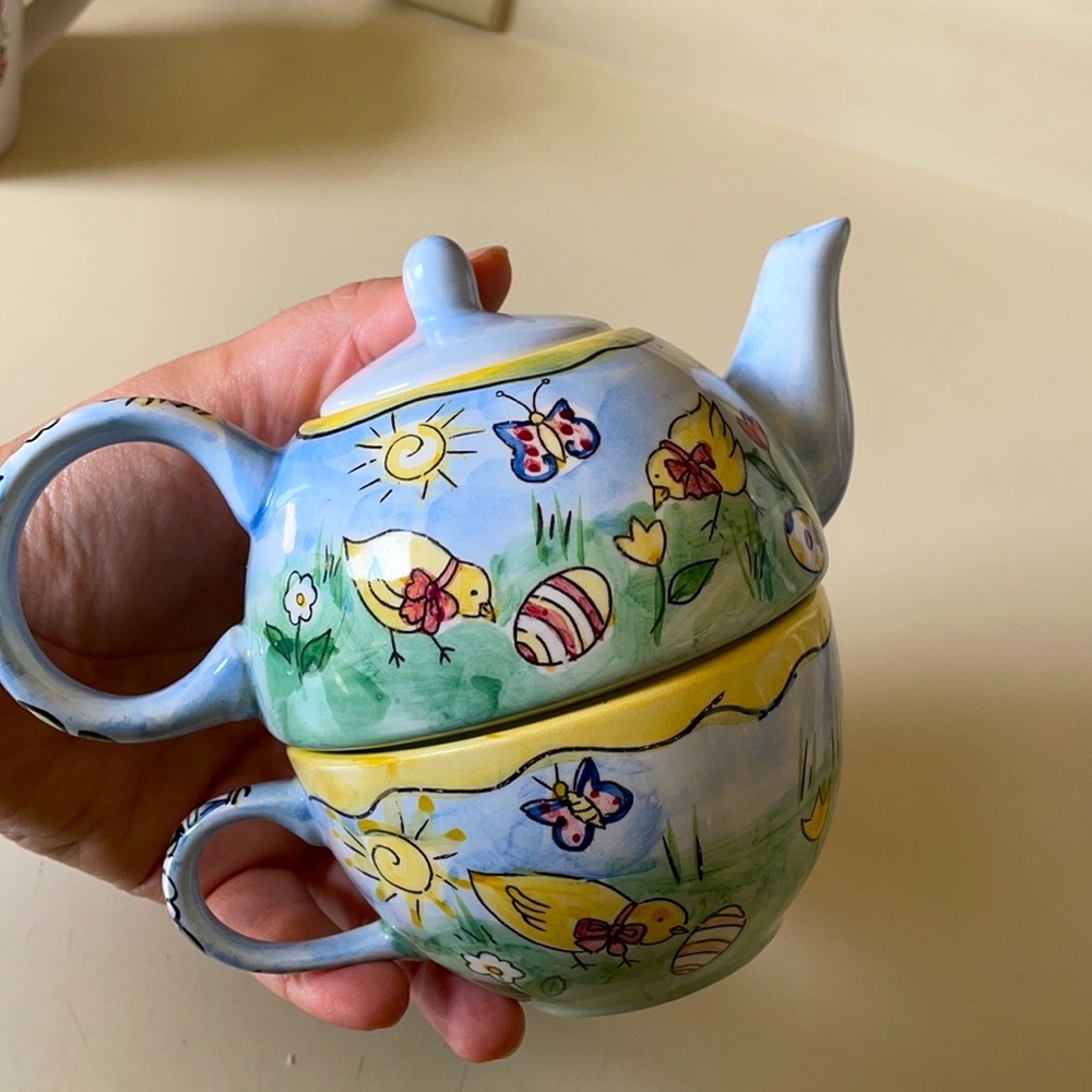 Teepot with cup - Picture 2 of 4